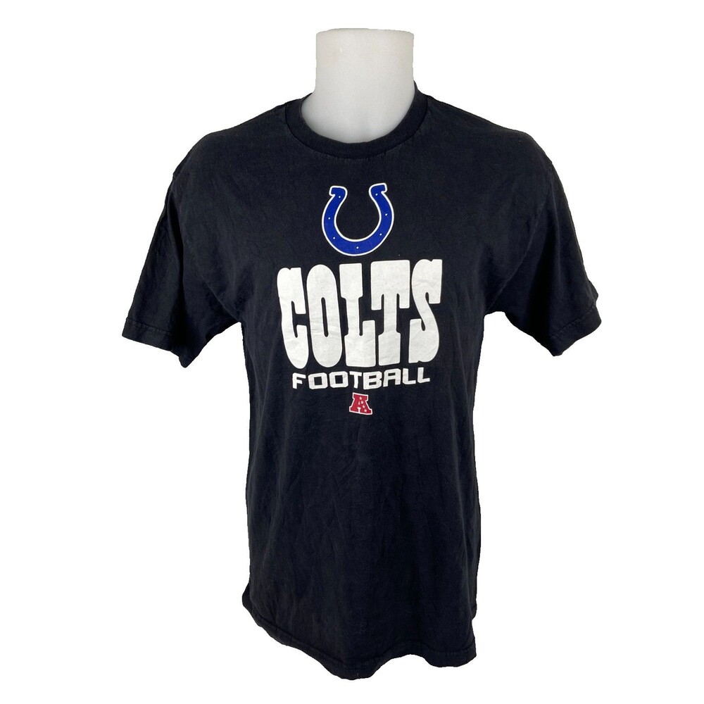 Indianapolis Colts Unisex XL T Shirt Black Team Logo NFL Football